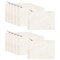 Juvale 12-Pack Bulk Blank Canvas Zipper Pouch Set, 8x6" Canvas Pencil Pouch with Zipper for Cosmetic & DIY Crafts, Pens, Markers, Scissors, Makeup Brushes, Lip Gloss, Hair Clips